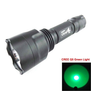 C8 Q5 Green Light Camping Hunting LED Flashlight