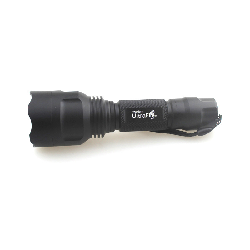 Outdoor Camping C8 XM-L2 3000K-3500K Warm White 1300lm SMO OP Fishing LED Flashlight