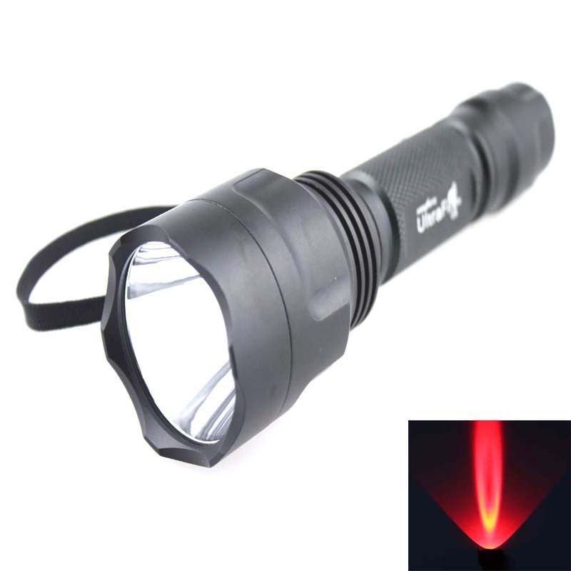 C8 Q5 Red Light Fishing Hunting LED Flashlight