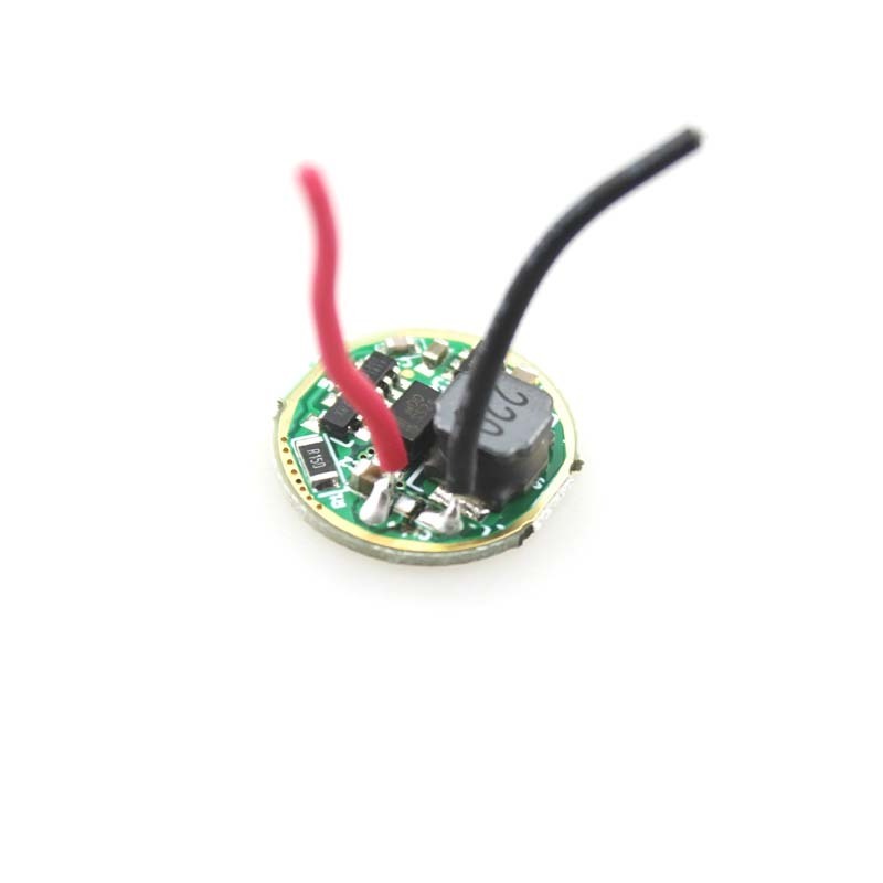 17mm 2.7V-14V 1.5A 1-Mode 100% High LED Circuit Board Driver for XML XPL LED Flashlight