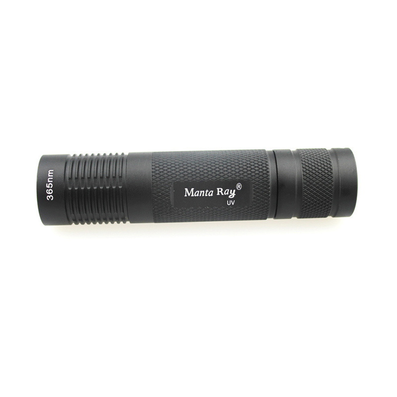 Fluorescence detection Manta Ray 365nm UV LED Flashlight Small Straight Tube UV Flashlight