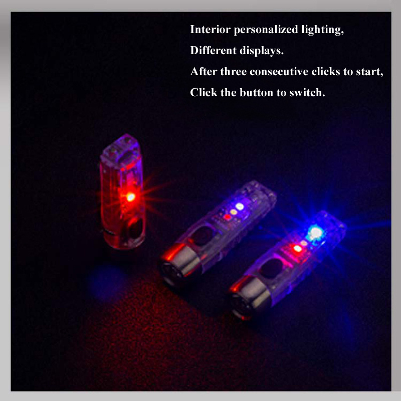 S12 400 Lumens Multifunction LED Keychain Flashlight Mini Pocket Flashlight