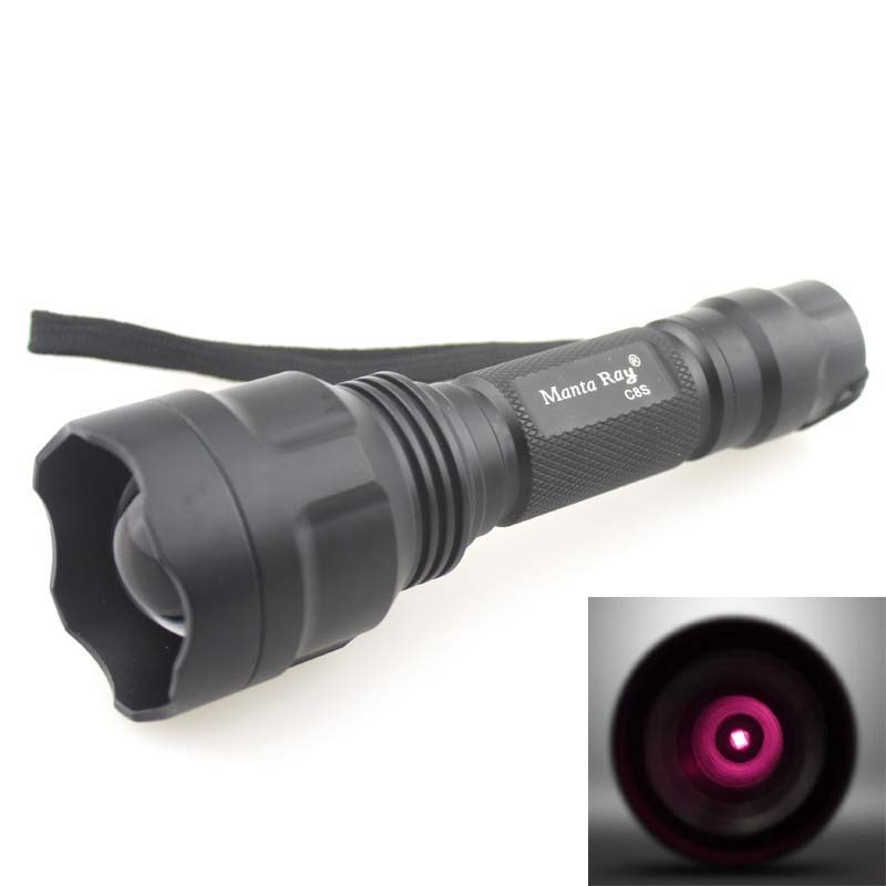 Manta Ray C8S 850nm Infrared Red Zooming IR Night Vision Fill Light Flashlight