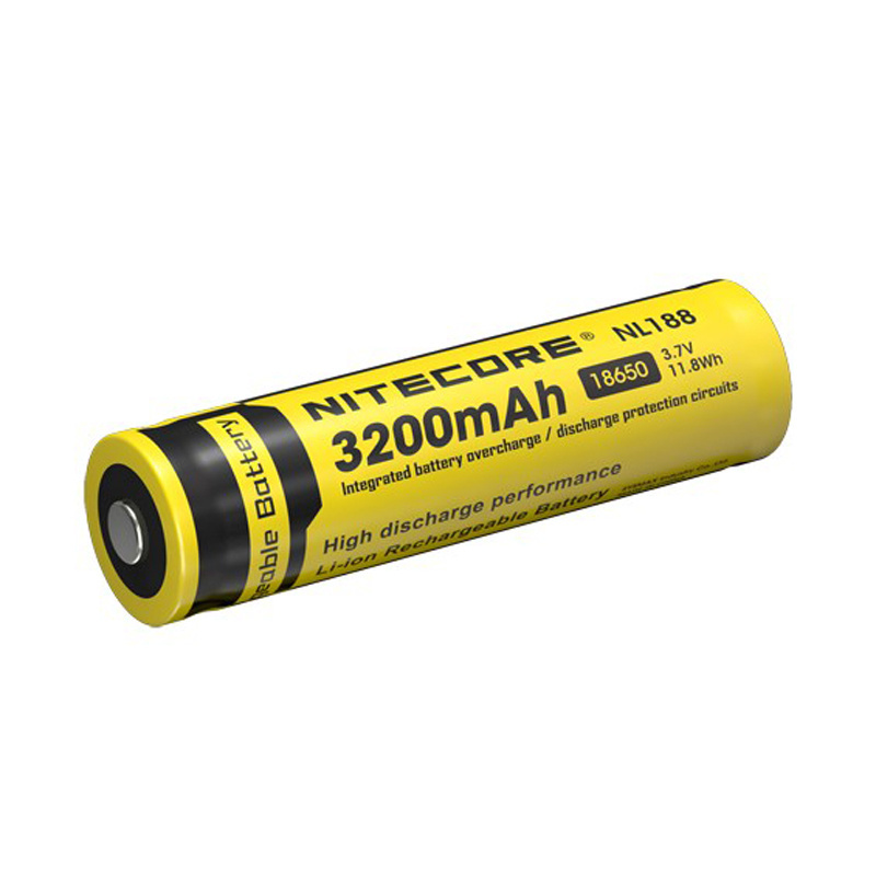 NL1832 18650 3200mAh 3.7V High Performance Li-ion Rechargeable Battery with Protection PCB