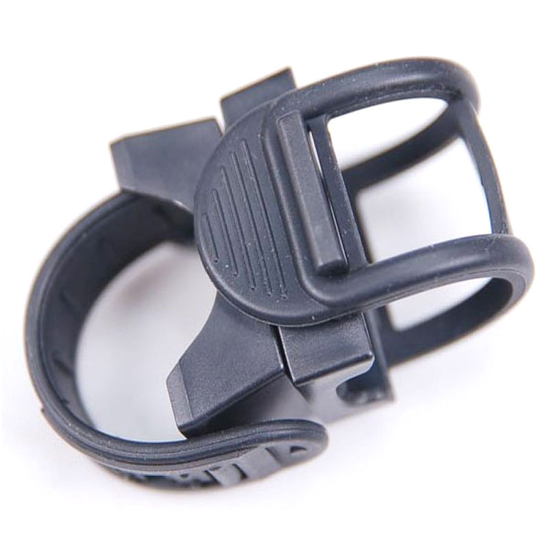 360 Degree 2.7cm Rotatable Rubber Multi Function Bicycle Clip Flashlight Mount Lamp Holder