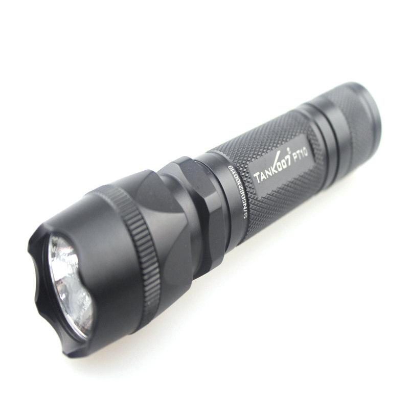 TANK 007 PT10 1xCREE XM-L2 U3 1000 Lumens 5-Mode LED Memory Flashlight Torch