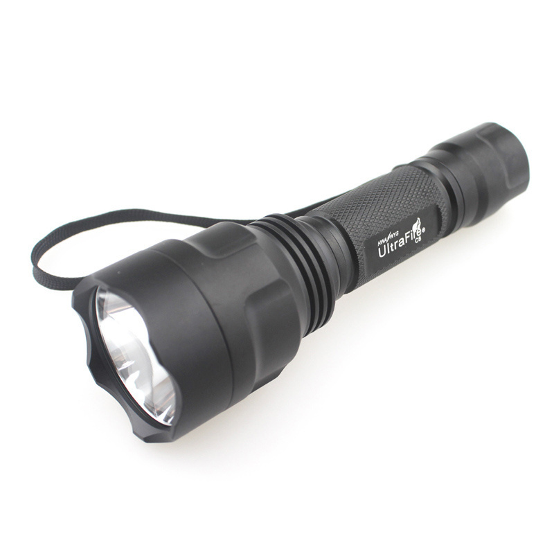 C8 XP-L V5 2000lm Cold White Light SMO OP Household Outdoor Camping LED Flashlight