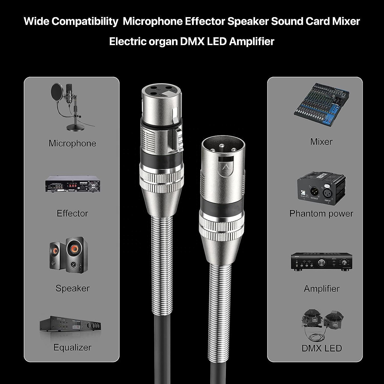 OEM Professional XLR Cable High Quality Copper Male To XLR Female Microphone Audio Cable Mic Cord XLR Hifi Speaker Cables