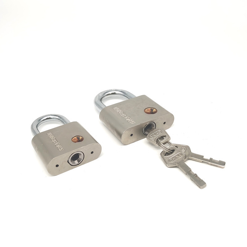 Factory Warehouse Padlock Security High Ready Stocks Iron Round Blade Key Padlock