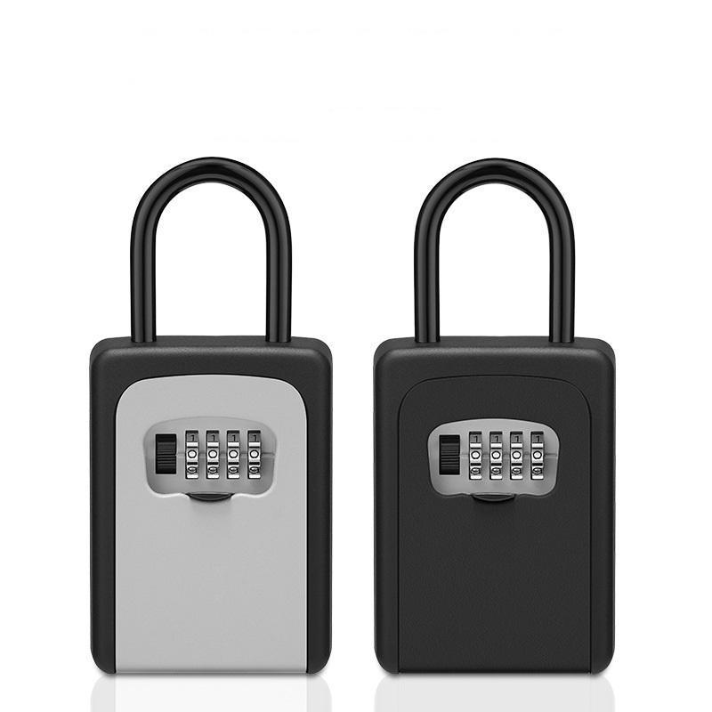 Aluminum Alloy Wall-Mounted Cipher Key Box Decoration Cipher Lock Can Replace Cross-Border Key Storage Cipher Lock Box