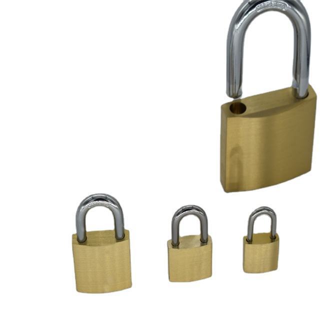 Heavy Duty Brass Padlock Bulk Padlock Copper Anti Theft Gold Color Padlock