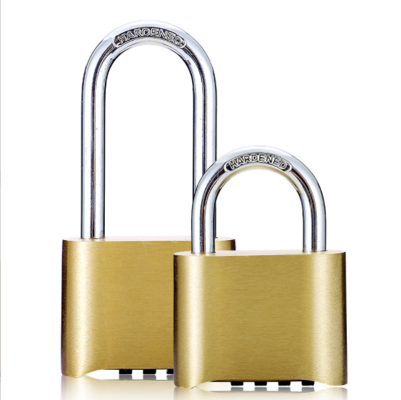 High Security 4 Digital Zinc Alloy And Solid Brass Combination Padlock With Stainless Shackle