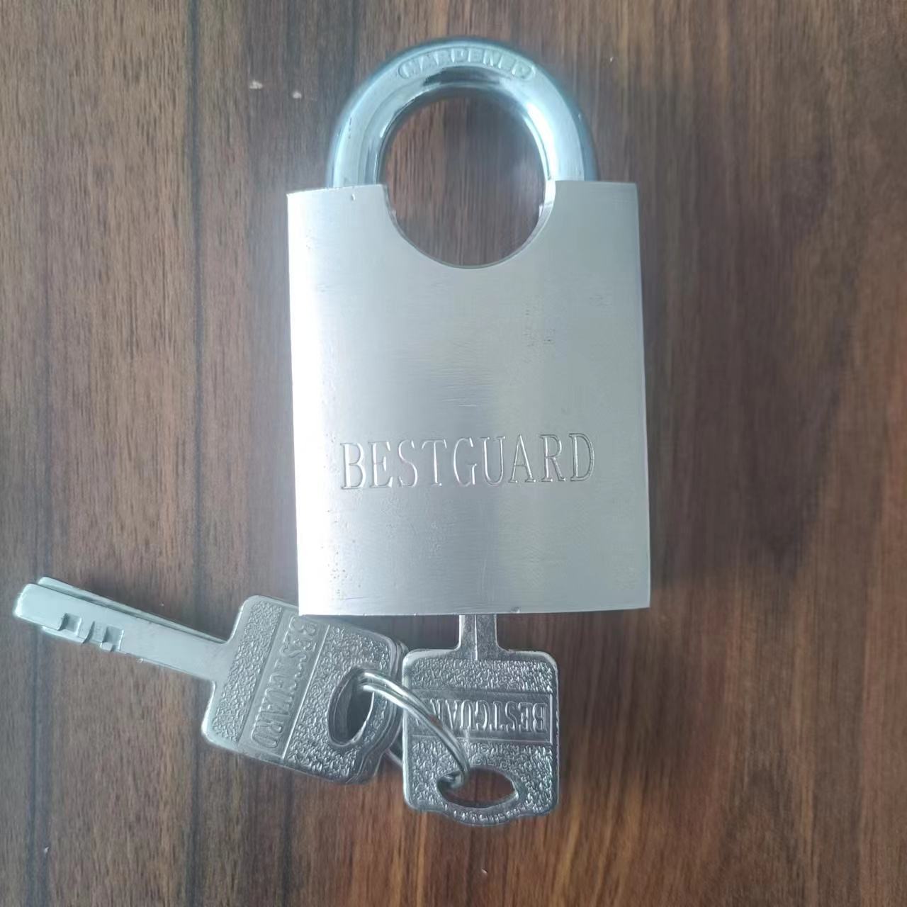 Factory Oem Candado Half Shackle Armored Square Key Waterproof 304 Stainless Steel Iron Padlock