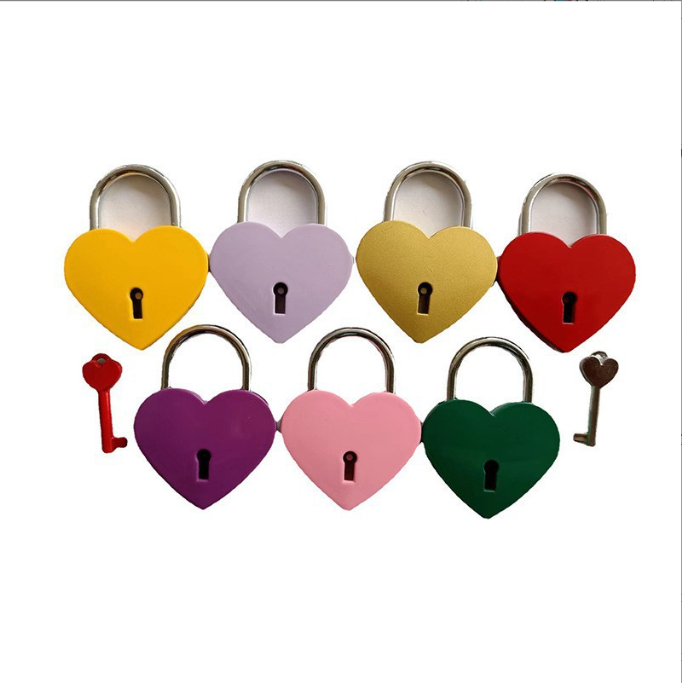 love heart padlock Mini Padlock for Gift Box Love Heart Lock