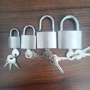 304 Stainless steel high quality waterproof brass keys spring padlock 30/40/50/60 mm anti-rust anti-cut padlock