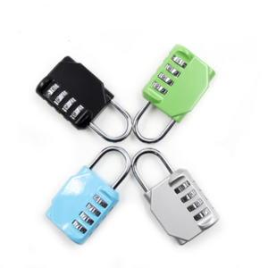 4 Dial Zinc Alloy Combination Suitcase Security Padlock Colorful Password Pad Lock