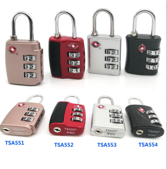 Gym Tsa Combination Locks Zinc Alloy Custom 3 Combination Codes Zinc Alloy Travel TSA Luggage Lock