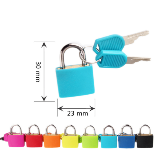 Candado 23 Mm 33 Mm Small Copper Lock Lovely Padlock Metal Mini Luggage Lock Head Anti-Theft Travel Cabinet Lock