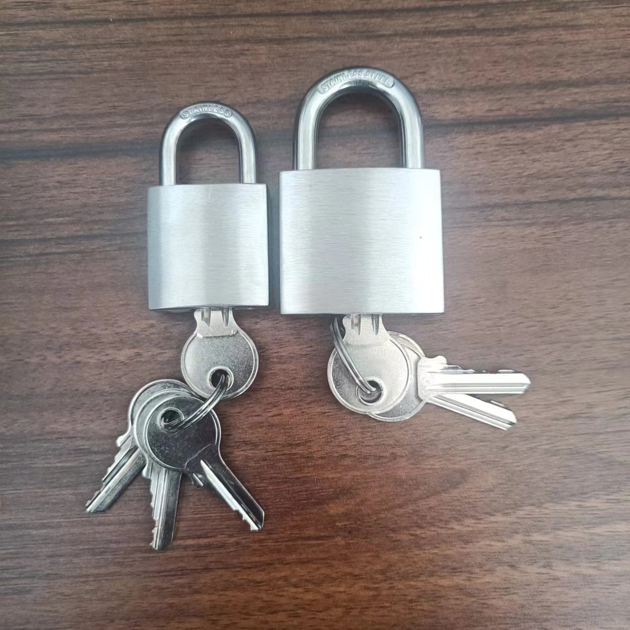 304 Stainless steel high quality waterproof brass keys spring padlock 30/40/50/60 mm anti-rust anti-cut padlock