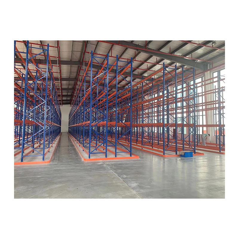 Narrow Aisle Storage Boltless Rack System Customized Adjustable VNA Pallet Rack For Warehouse