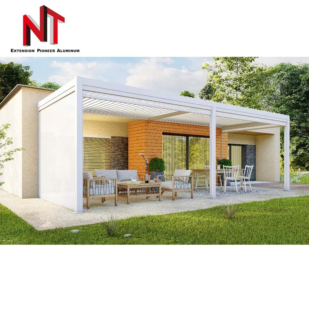 NUOTUO China export factory price high quality customized waterproof aluminium louvered pergola