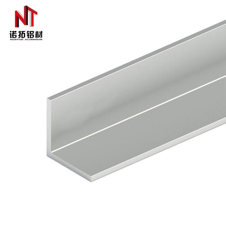 NUOTUO Best seller bright anodized decorative aluminum L pipe aluminium angle profile