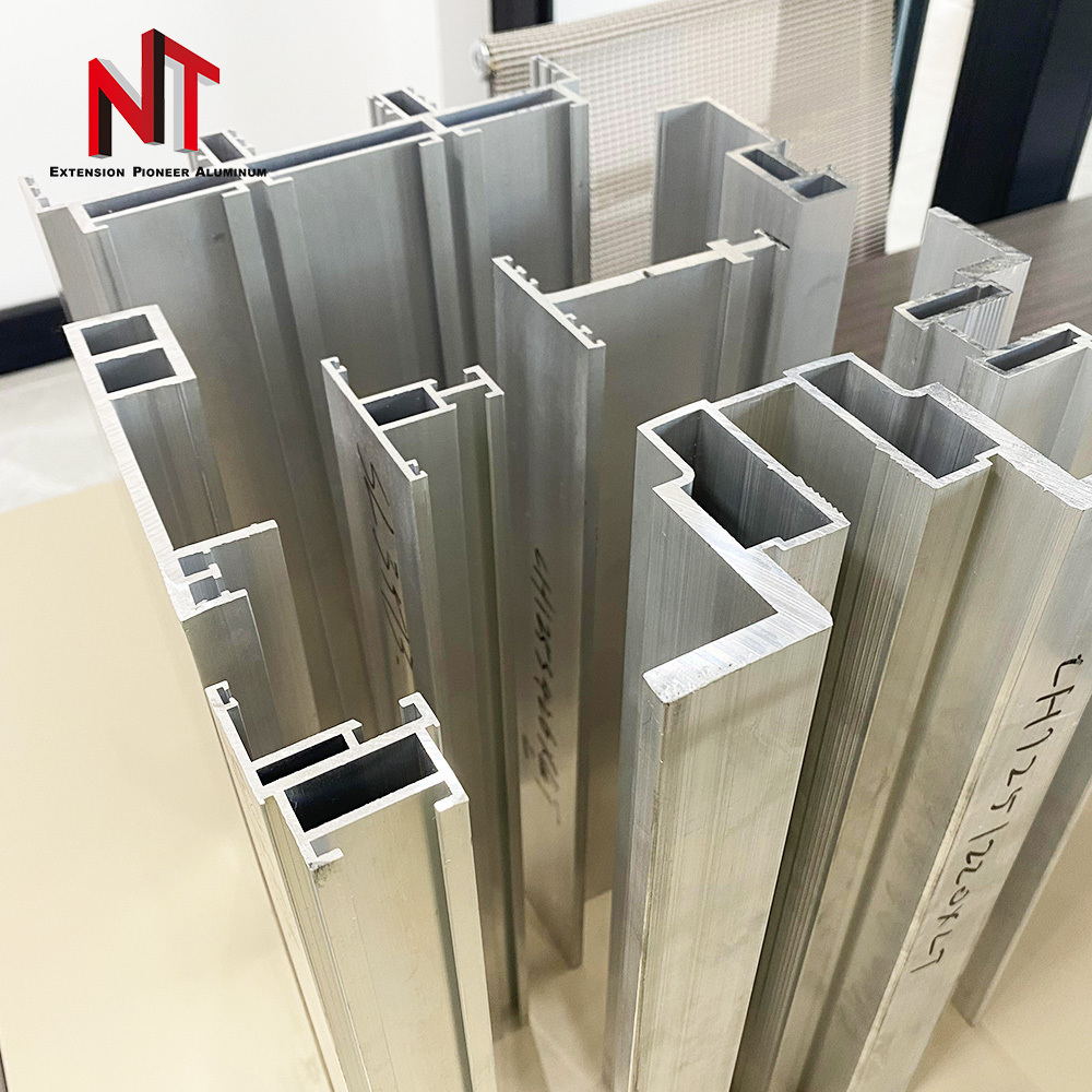 NT China manufacture high quality customized aluminum sliding profile push and pull extrusion frame