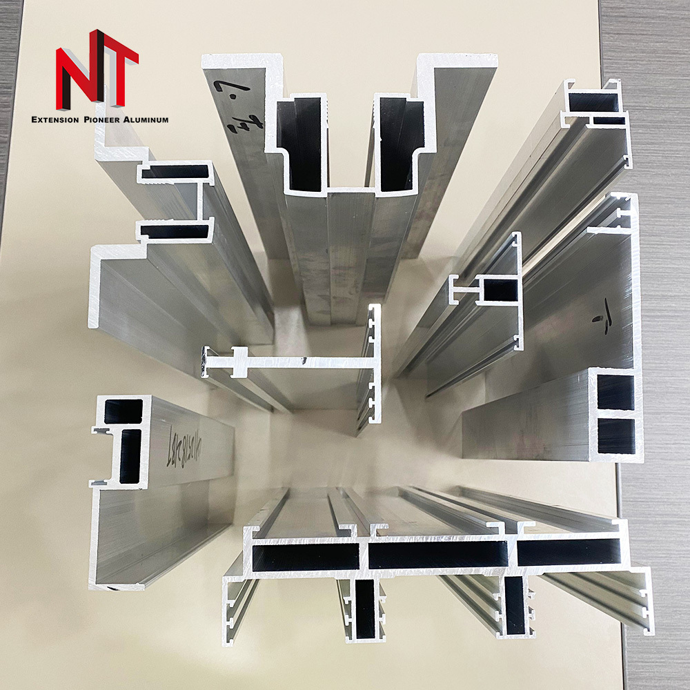 NT China manufacture high quality customized aluminum sliding profile push and pull extrusion frame