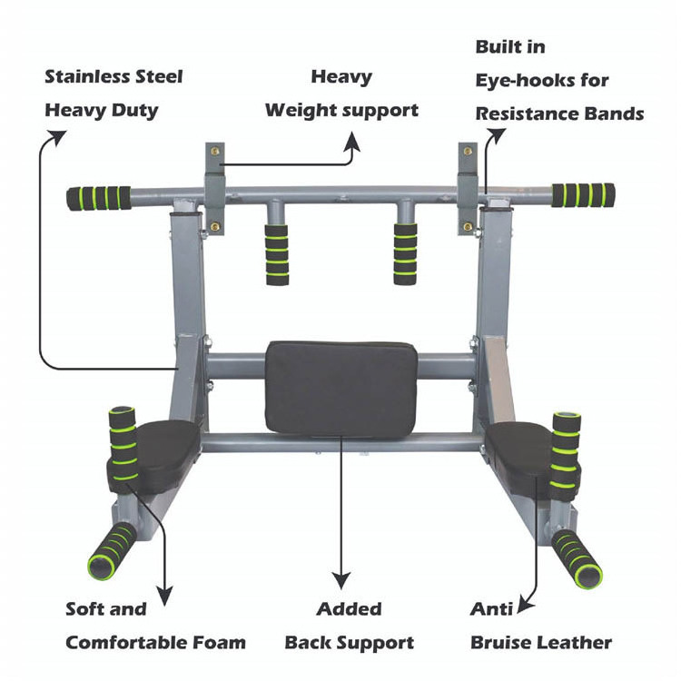 Indoor Gym Ceiling Exercise Horizontal Fitness Equipment Pull-up Pull Pullup Chin-up Chin Barra Parede Up Bar Wall Mounted