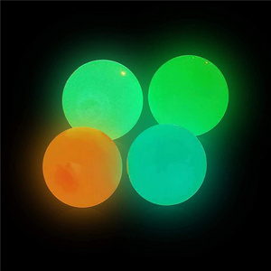 Flashing Sticky-balls Toy Light Up Led Glow In The Dark Ceiling Stick Luminous Glowing Sticky Stress Ball Set Toy