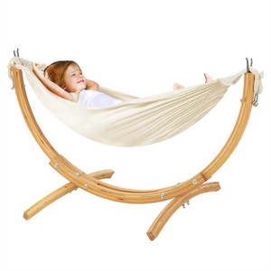 Portable Baby Sleeping Products Swing Bed For Carrying Babies Baby Wooden Hammock With Stand