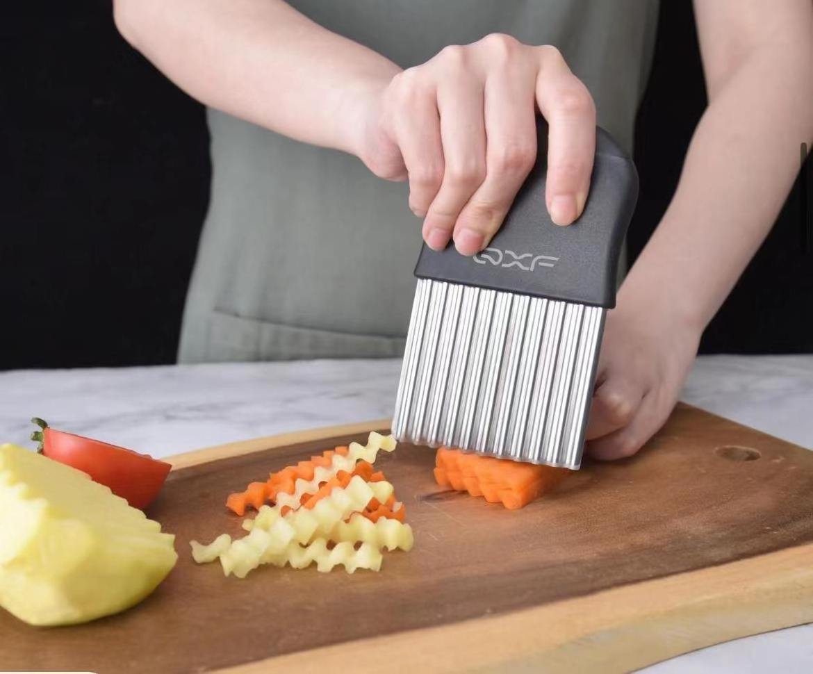 Potato slicer Wolf teeth potato cutting wave knife kitchen household vegetable flower slicer potato lattice slicing tool