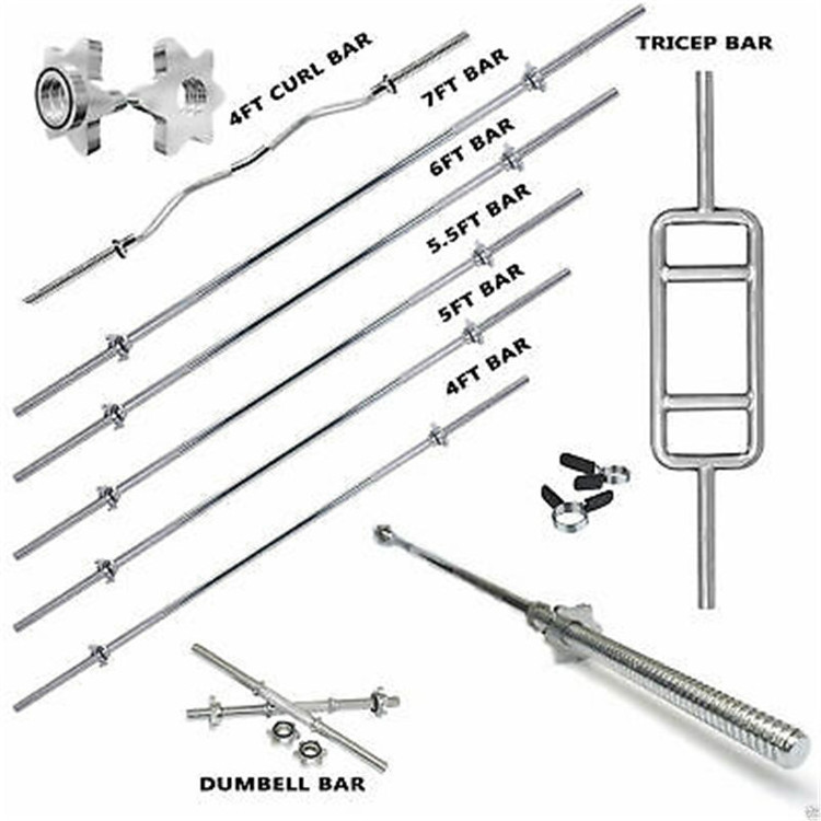 Axle Bar Weight Lifting Easy 7ft 7 Foot 28mm Bicep Barras 2.20 Revolving Ez Curl Barbell Bar Set