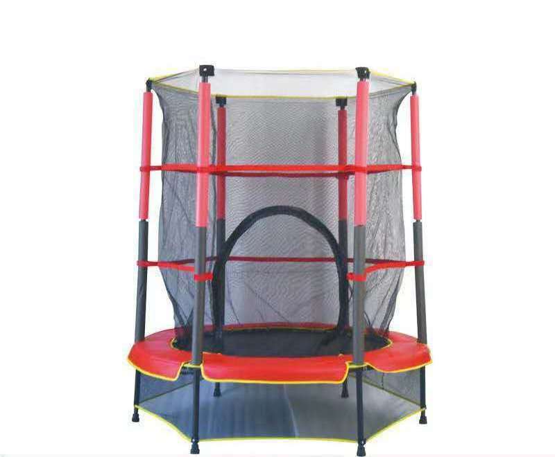 Garden Pink Home Small Indoor Children's Round Mini Trampolines With Enclosures Fitness Kids Jumping Mat For Jumping With Handle