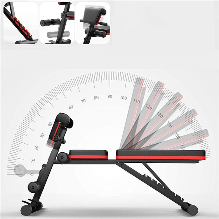 Folding 20 In 1 Foldable Flat Banco De Banco Pesas Fitness Multi Workout Adjustable Gym Weight Lifting Bench Rack Set For Gym