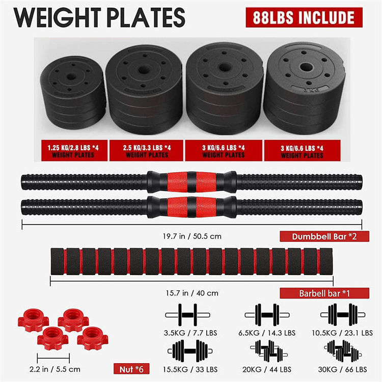 Mancuernas 5kg 10 Kg 20 Kg Alter Halter Cement Concrete Dumbbell Set Dumb Bells Juego De Pesas Dunbells Kit De Pesas