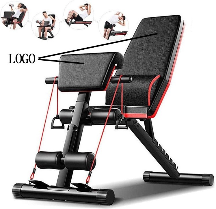 Folding 20 In 1 Foldable Flat Banco De Banco Pesas Fitness Multi Workout Adjustable Gym Weight Lifting Bench Rack Set For Gym