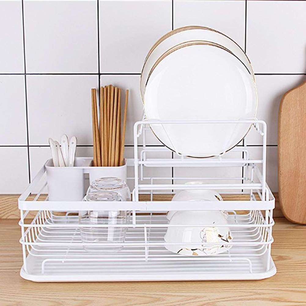 2023 Hot sale stainless steel 3 tier dish drying rack over the sink dish drying rack