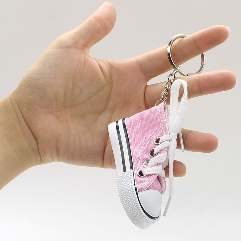 Custom Personalized 3D Fabric Mini  Rubber Shoes Sneakers Keychain Sneaker Shoe