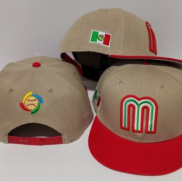 Wholesale Snapback Embroidered Mexico Caps Hip Hop Letter M Baseball Hats