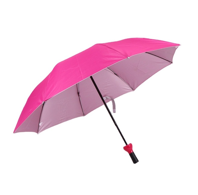 Custom Printing  Travel Rainy Sunny 3 Folding Umbrellas With Logo Foldable Wine Bottle Umbrella