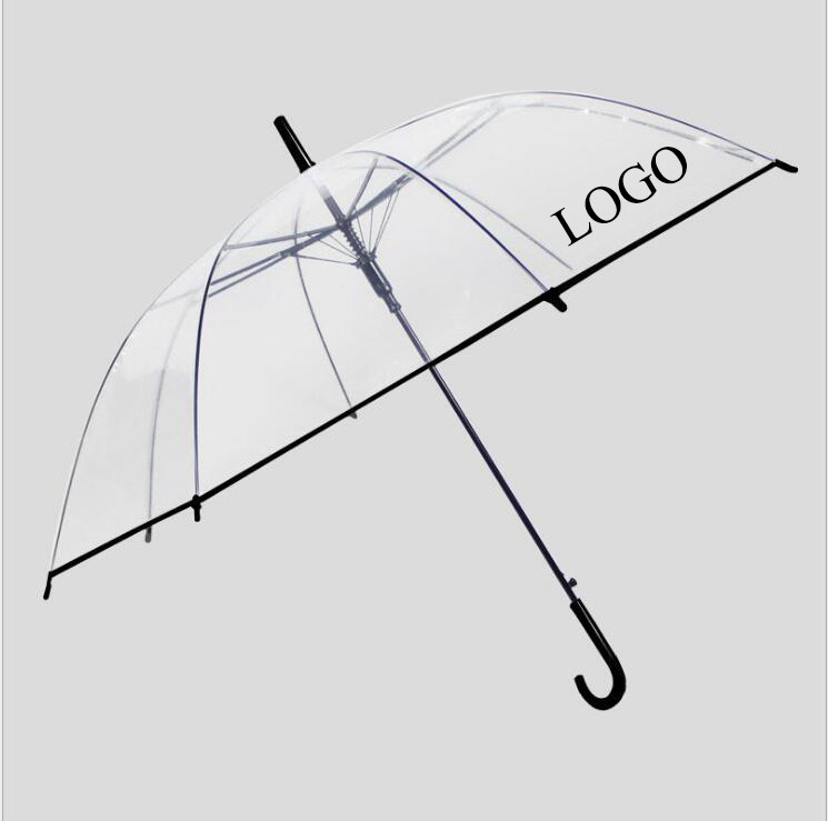 Nuoxin Factory Wholesale  Outdoor Clear Kid Cheap Straight Custom Transparent Promotional Umbrella with Logo