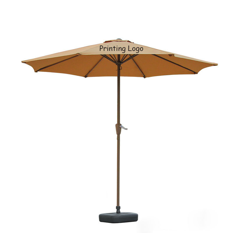 Cheap Outdoor Sunshade Waterproof Printed Promotional Advertising Sport Beach Parasol Umbrella Protects The Head From The Sun