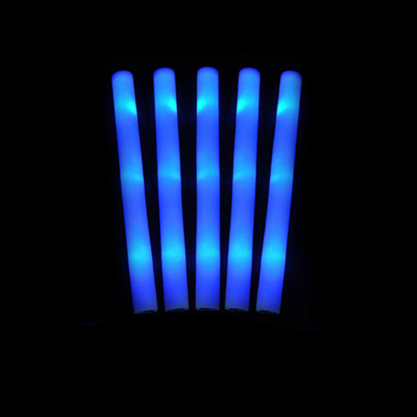 NUOXIN Supply Custom Colorful 3 Model Flashing Change Foam Led Glow Sticks Light Sticks For Party Wedding