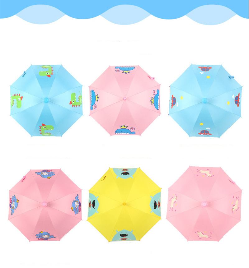 Wholesale vinyl sunscreen automatic open cartoon Manufacturer Supply Kids Umbrella for boys and girls