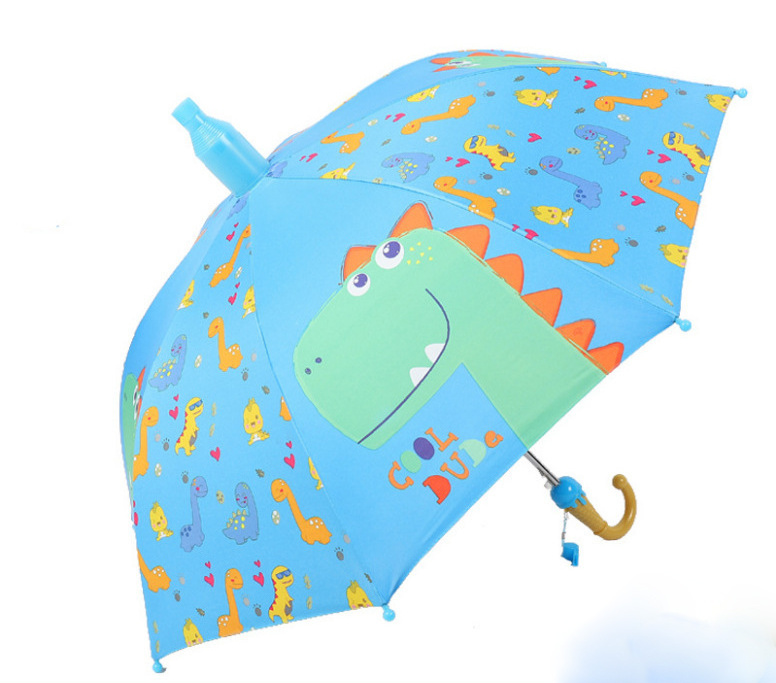 Manufacturer Cute Cartoon Kids Cartoon Children's Animal Printing Rain UV Umbrella with Anti-drip Plastic Cover Umbrella