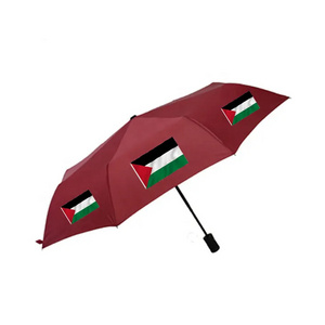 Wholesale Custom Outdoor Rain Umbrella Palestinian Palestine Flag Products Umbrella with Logo