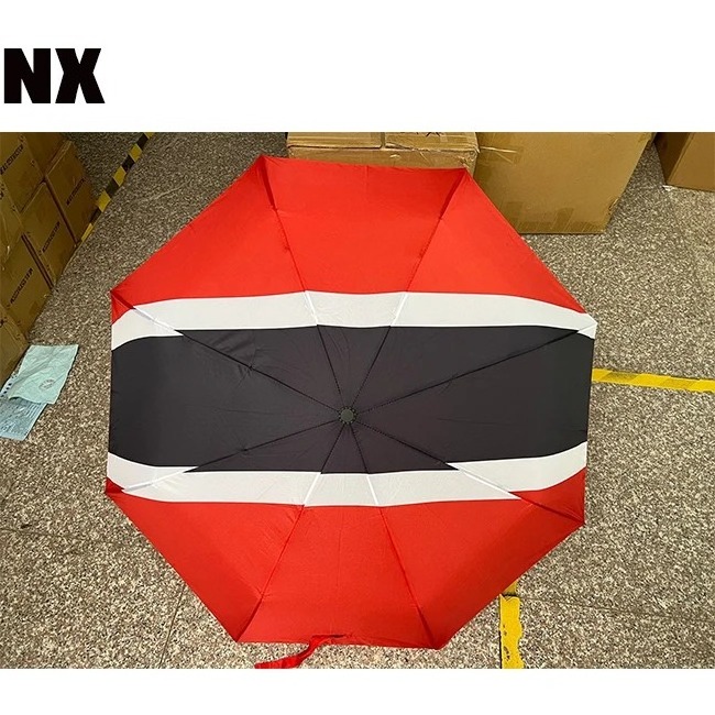 OEM Logo Printing Digital Full Print Umbrella Country Germany Flag Custom Automatic Umbrella for Promotion Gift