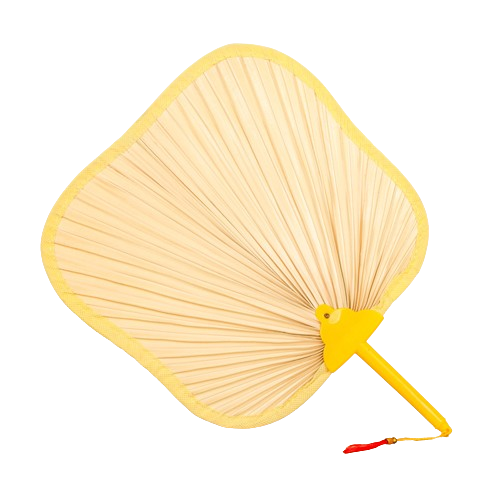 Nuoxin New Hand Woven Portable Cattail Hand Fans Wholesale Natural Handheld Fans Bamboo