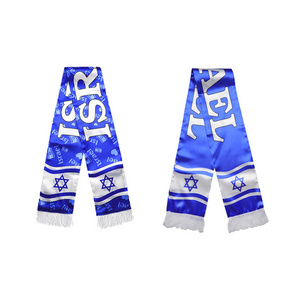 Wholesale Competition Campaign Festival Advertising Hijab Men Israeli Products Israel Flag Scarf